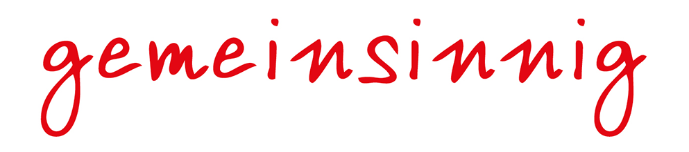 Header mit dem Schriftzug "gemeinsinnig"