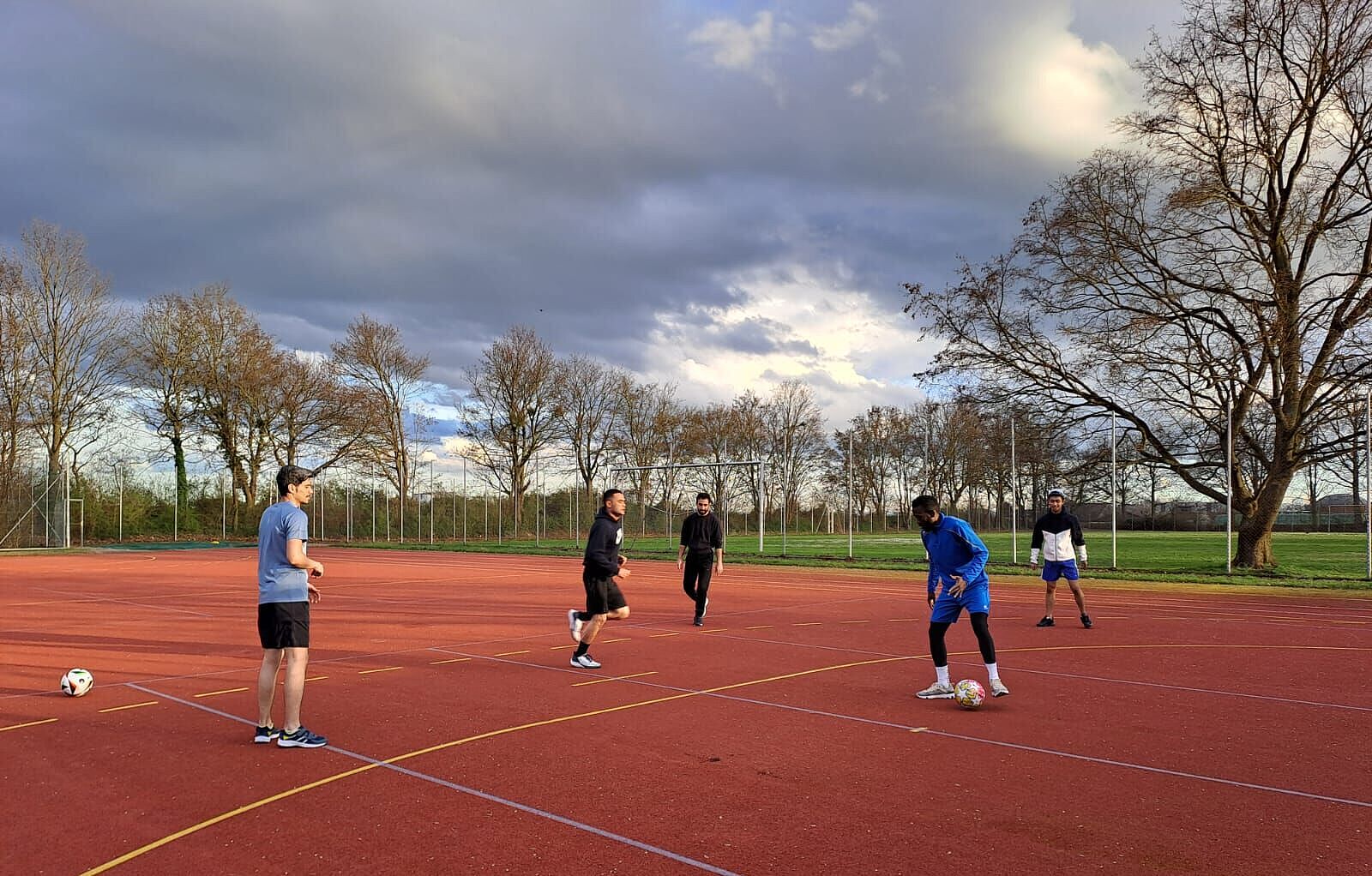 Fußballtraining für Bewohner am Römerhügel