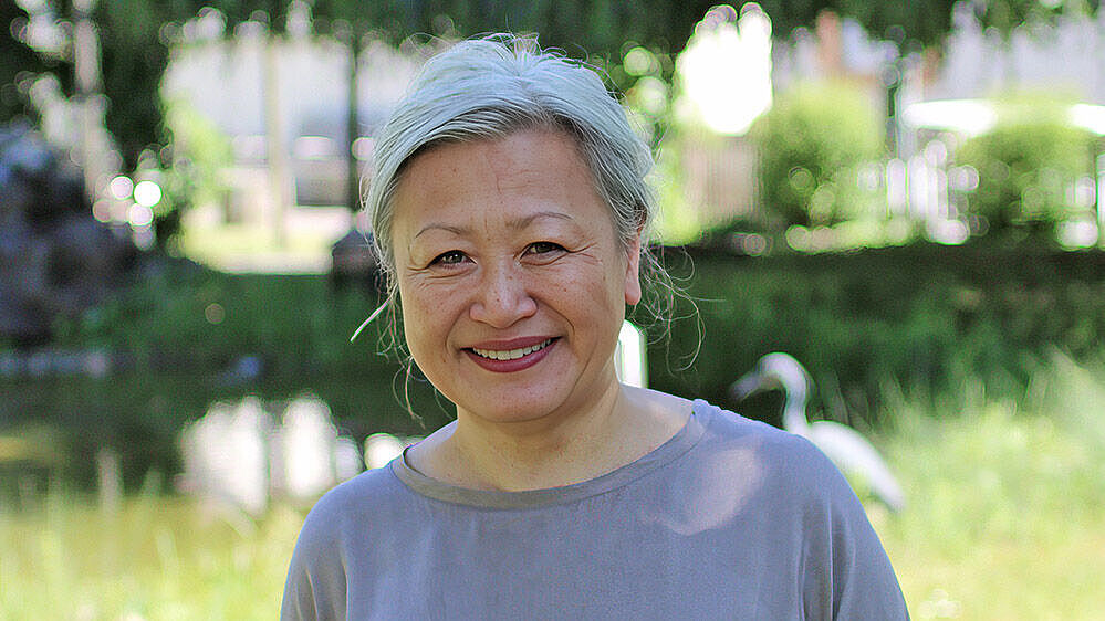 Ning Kang macht ihren Bundesfreiwilligendienst im Pflegezentrum Hans-Klenk-Haus