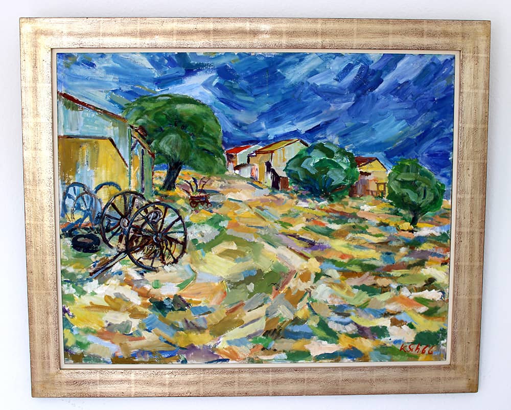 AWO_Ludwigsburg_Portraet_Karl_Schnell_Gemaelde.jpg Eines von Karl Schnells Gemälden - entstanden auf einer Reise in Frankreich