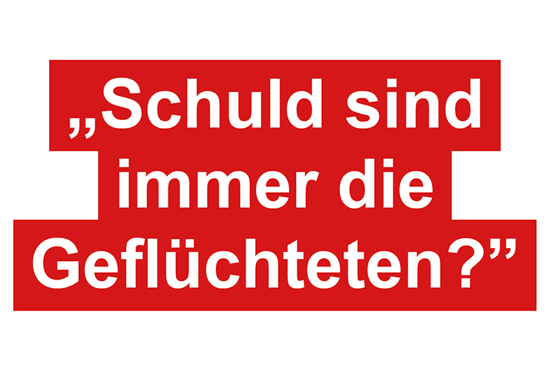 "Schuld sind immer die Geflüchteten?" - Vortrag von Joachim Glaubitz