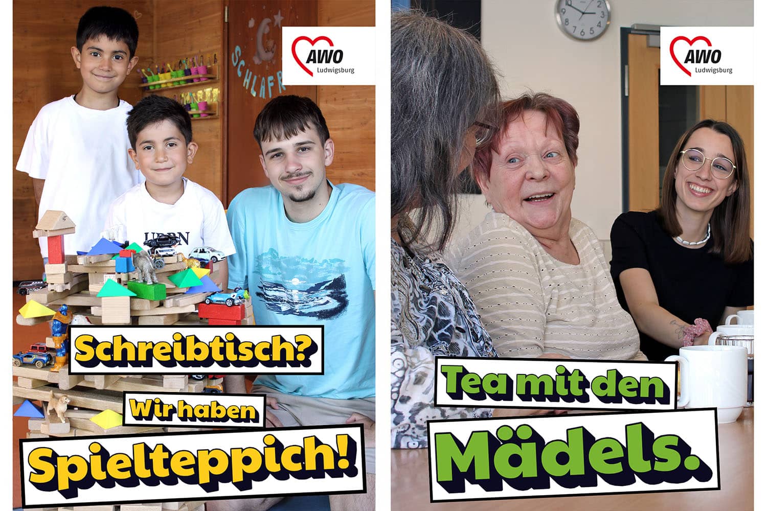 BFD-Kampagne_2.jpg Motive unserer neuen BFD-Kampagne, fotografiert in unseren Einrichtungen