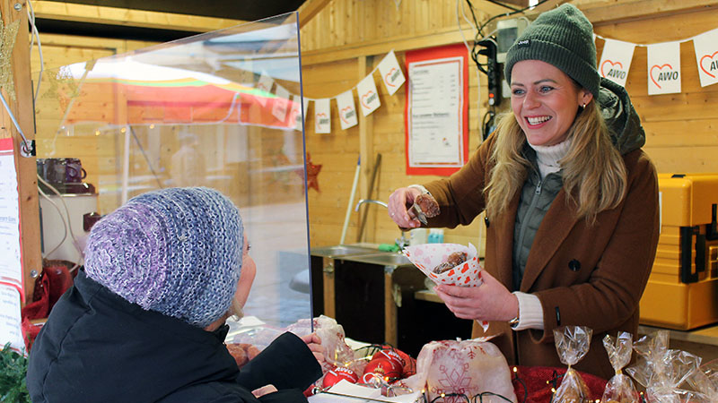 Weihnachtsmarktstand der AWO Ludwigsburg