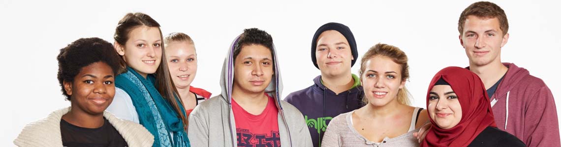 Gruppenbild von Jugendlichen